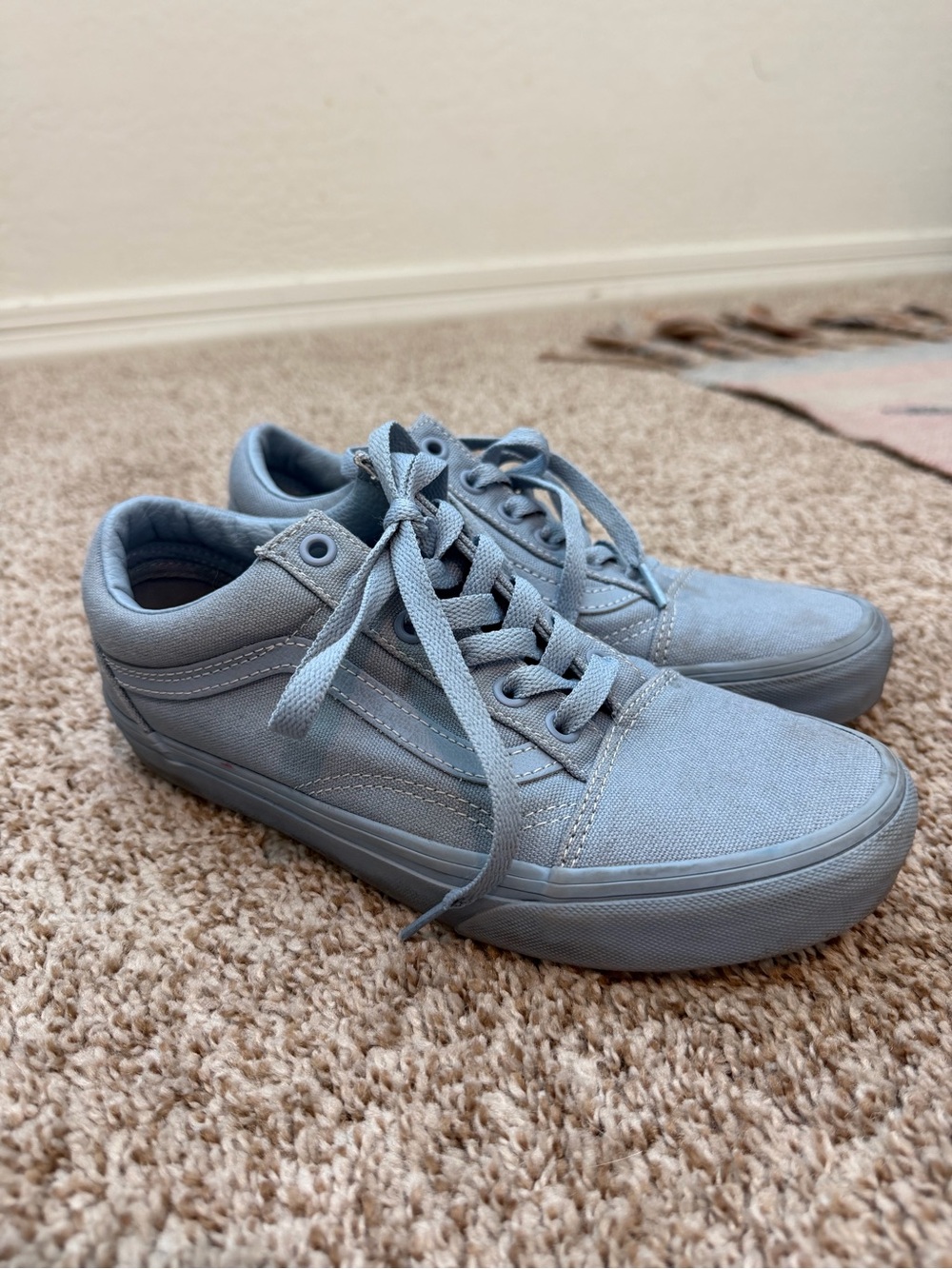 Unisex Vans shoes light blue